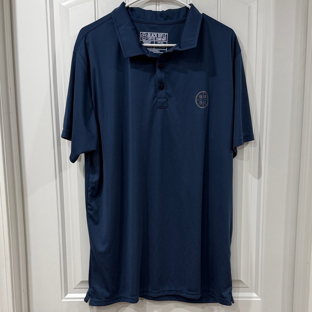 NWOT Navy Polo Shirt Black Rifle Coffee Co BRCC